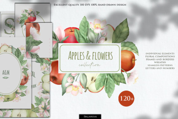 Apples and Flowers Collection: A Comprehensive Resource for Creative Design
