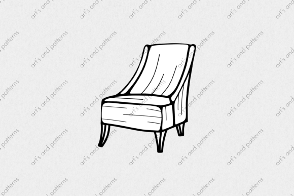 Armchair Illustration in Doodle Style: A Creative Trend for Modern Designers