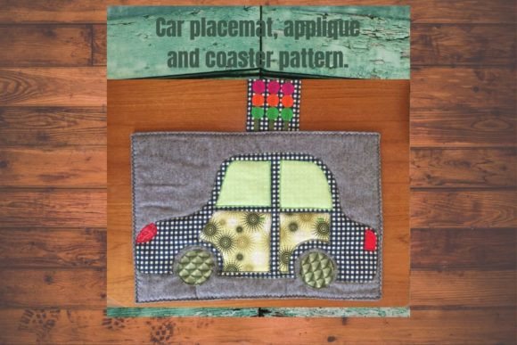 Car Transport Place Mat Sewing Pattern