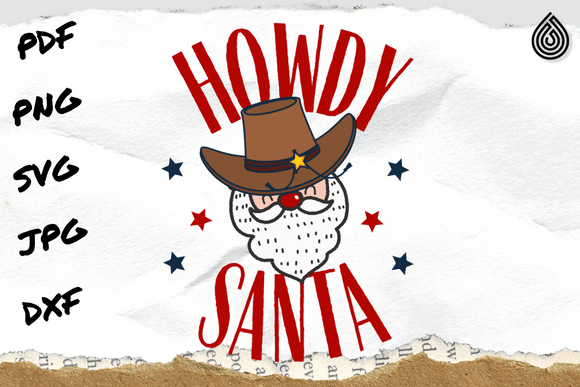 Cowboy Santa: A Unique Digital Design for Creative Projects