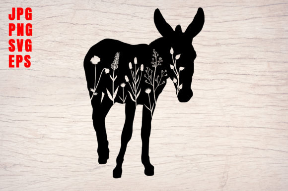 Donkey Silhouettes: A Versatile Design Element for Creative and Practical Use