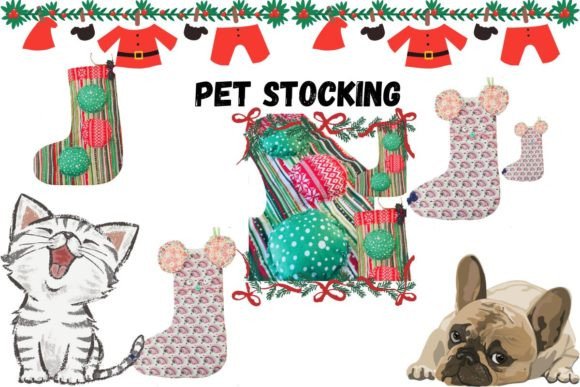 Easy Sewing Pattern for Pet Stockings