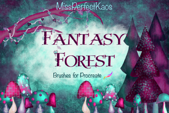 Fantasy Forrest - 98 Procreate Brushes for Digital Art Enthusiasts