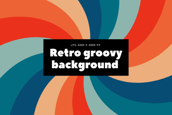 Psychedelic Retro Groove Background