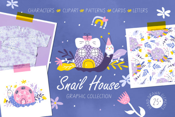 Snail House Collection: A Creative Graphic Resource for Designers and Creators