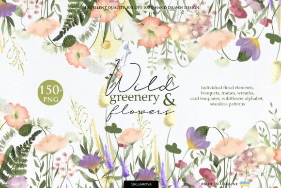 Wild Greenery and Flowers